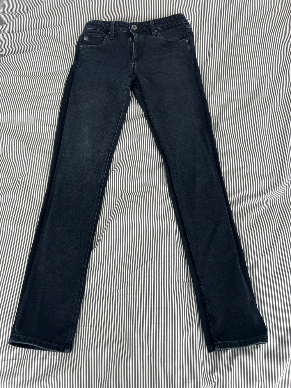 Ag Adriano Goldschmied Women's The Prima Cigarette Skinny Jeans Dark Blue/Black